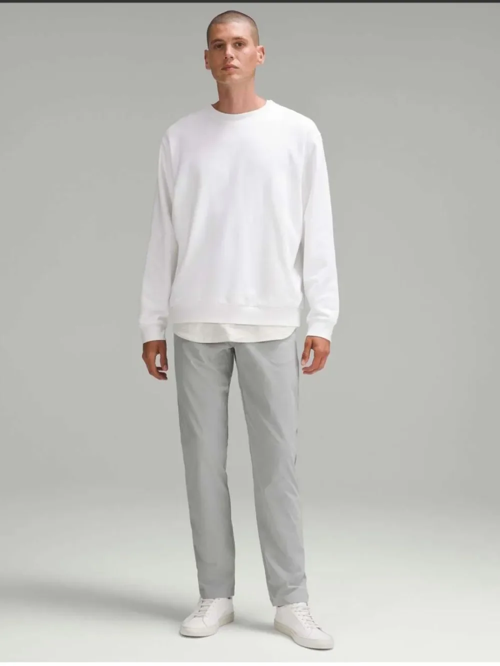 Lululemon ABC Classic-Fit Pant Warpstreme Silver Drop M5AO1S Men’s SIZE 36